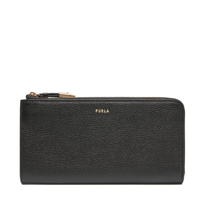 Duży Portfel Damski Furla Goccia L Zip Around WP00471 BX3036 KH - Czarny