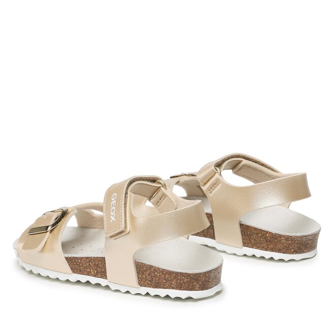 Geox Girl's Adriel Sandals, Argento, 9 UK Child