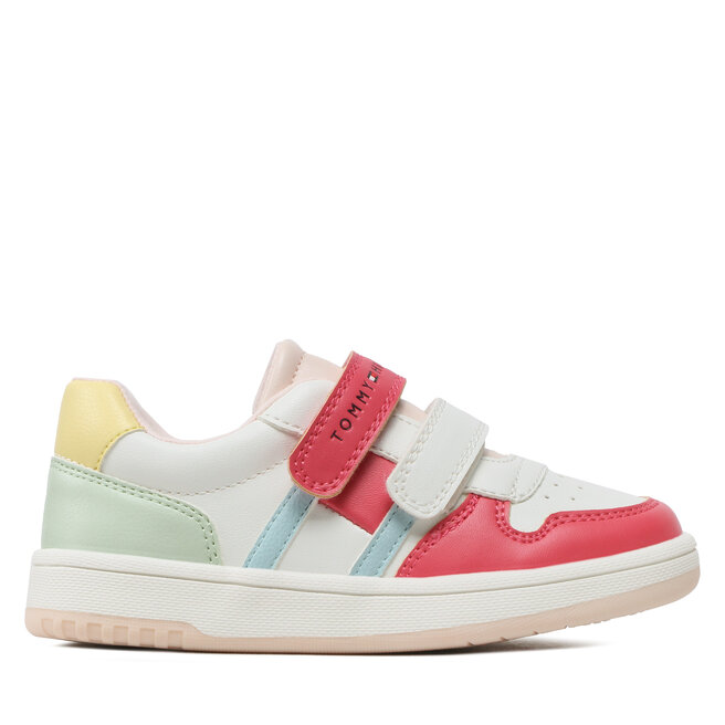 Tommy Hilfiger Sneakers Tommy Hilfiger Low Cut Velcro Sneaker T1A9-32713-1355 S White/Multicolor X256