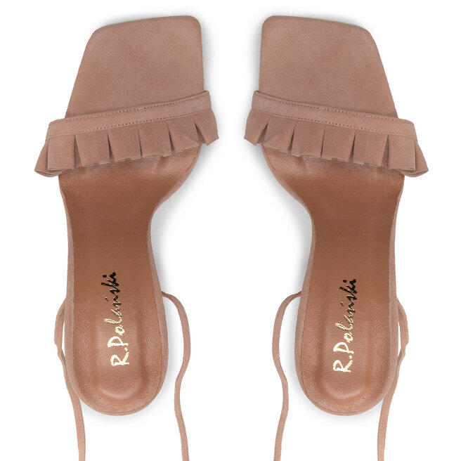R.Polański Sandalen R.Polański 1324 Beżowy Zamsz