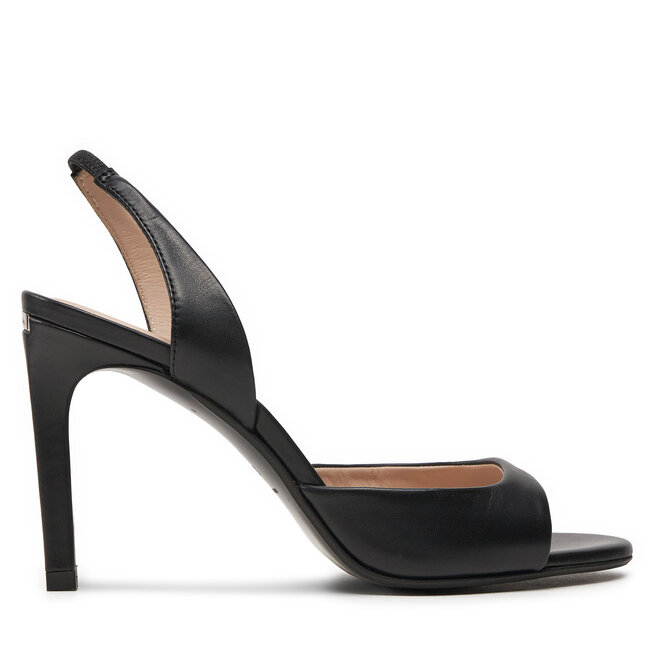 Σανδάλια Calvin Klein Heel DOrsay Sandal 90 Lth HW0HW02124 Μαύρο