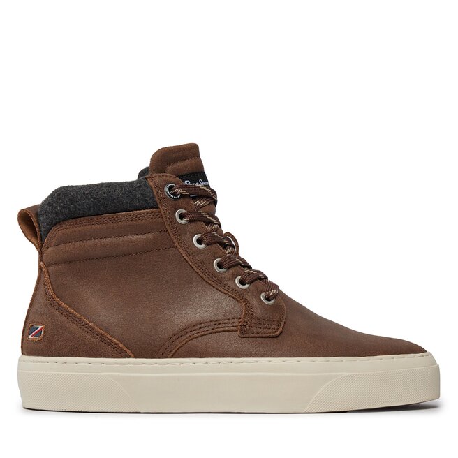 Sneakersy Pepe Jeans - Brązowy