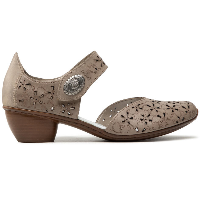 Rieker Félcipő Rieker 43786-64 Beige