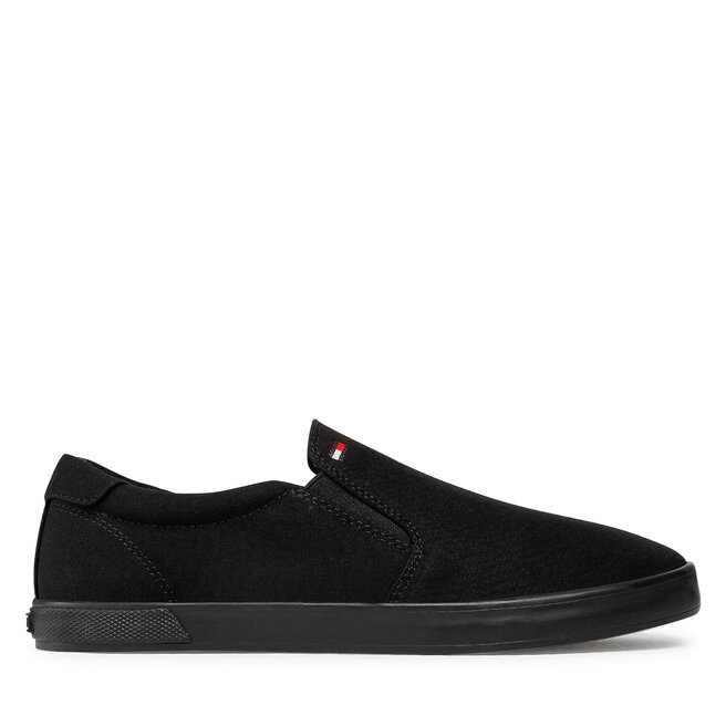 Tenisówki Tommy Hilfiger Iconic Slip On - Czarny