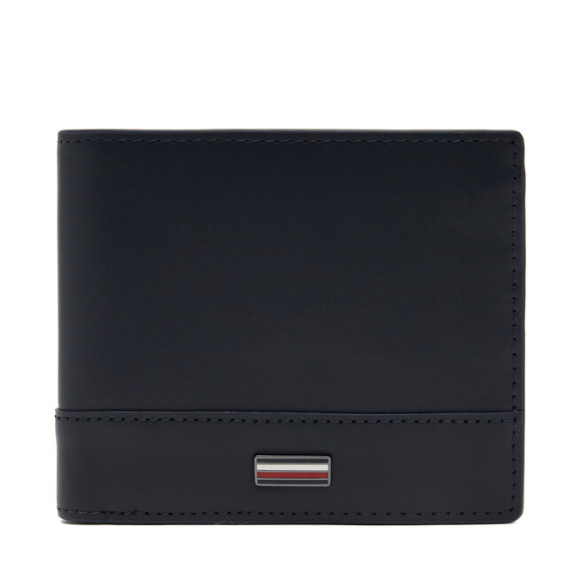 Duży Portfel Męski Tommy Hilfiger Th Corp Cc Flap And Coin - Granatowy
