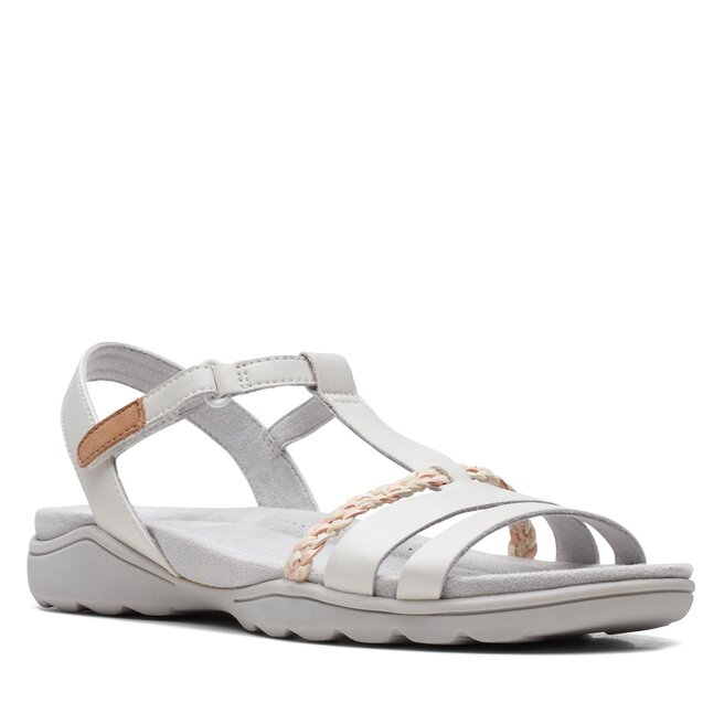 Sandale Clarks Amanda Tealite 26171126 White Leather