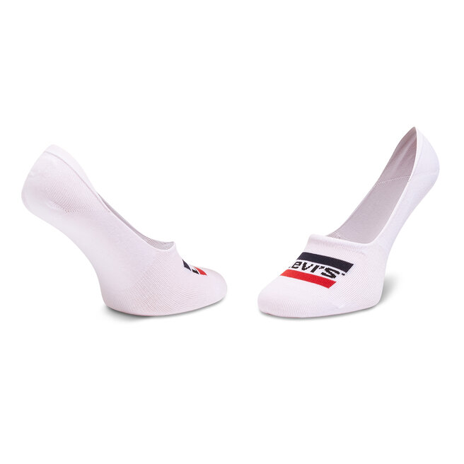 Levi's® Set di 2 paia di pedulini unisex Levi's® 37157-0561 White