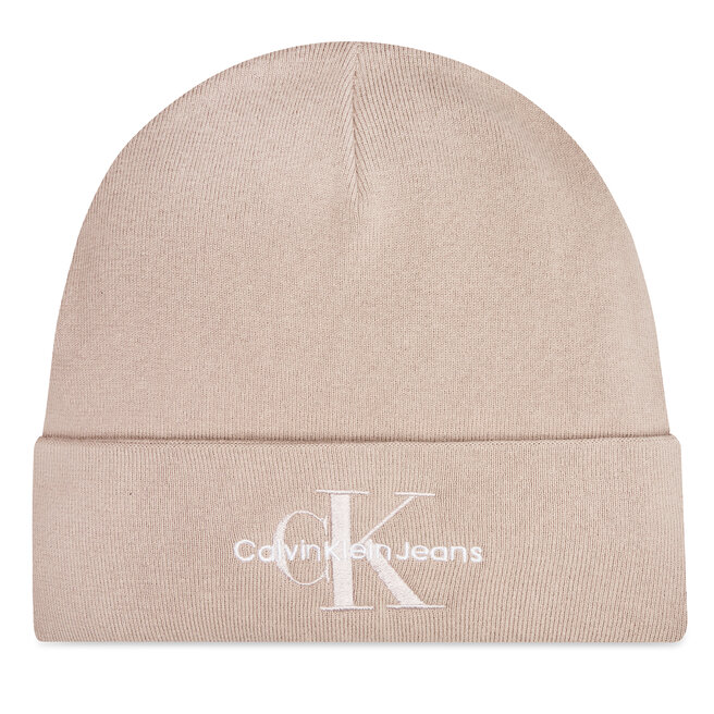 Czapka Calvin Klein Mono Logo Embro - Beżowy