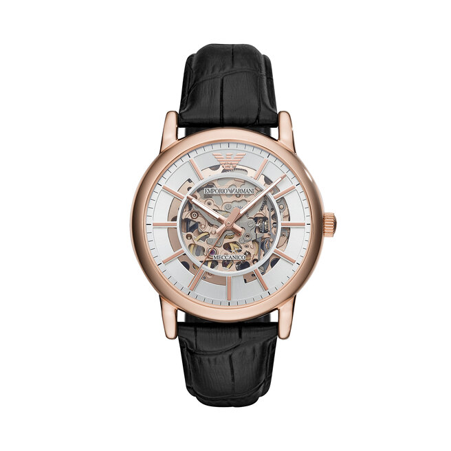 Ρολόι Emporio Armani Meccanico AR60007 Rose Gold/Black