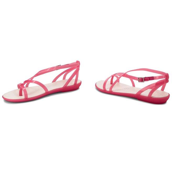 Szand l Crocs Isabella Gladiator Sandal W 204914 Paradise Pink