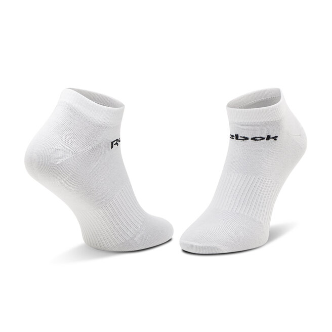 Reebok Set di 3 paia di calzini corti unisex Reebok Act Core Low Cut Sock 3P GH8229 Mgreyh/White/Black