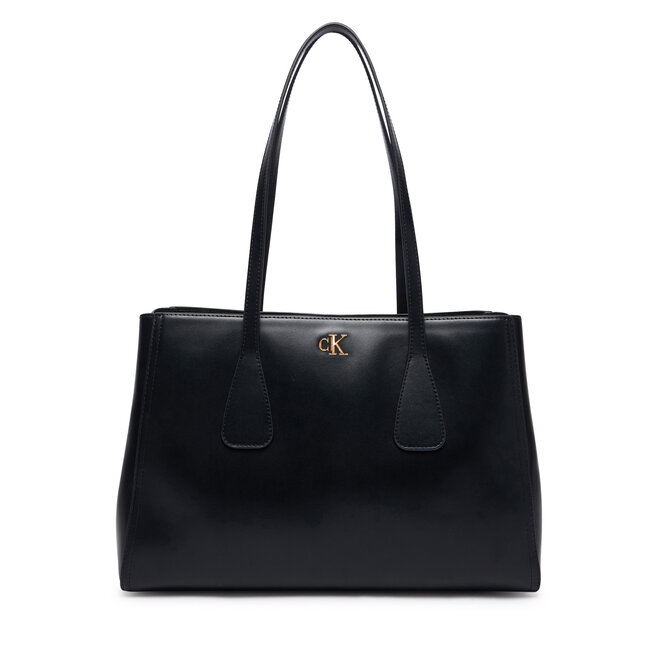 Torebka Calvin Klein Ck Medium Work Tote LV04F3442G Czarny -