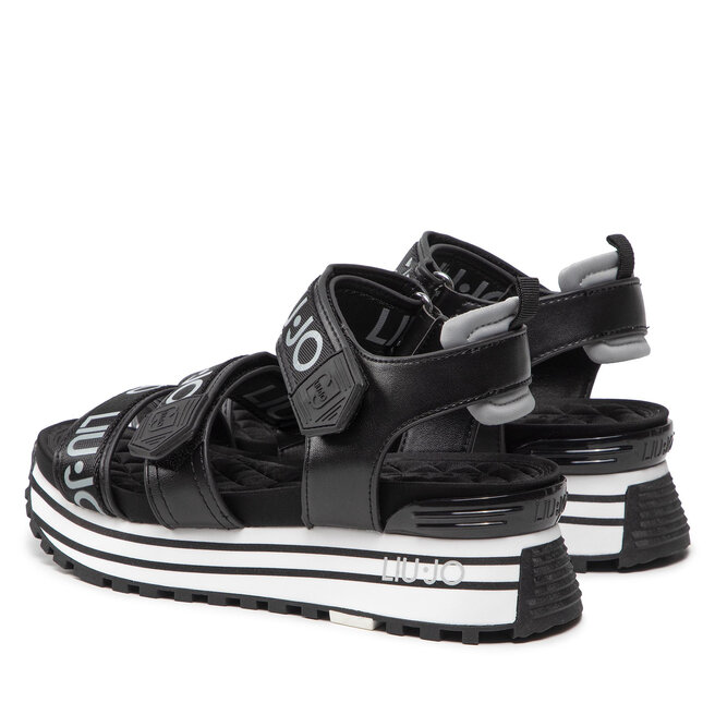Liu Jo Sandalen Liu Jo Maxi Wonder Printed Sandal 7 BA2145 TX121 Black/Ciment S1084