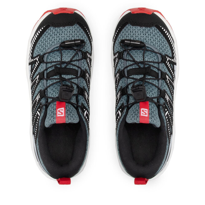 Salomon Обувки Salomon Xa Pro V8 J 416137 09 W0 Stormy Weather/Zen Blue/Goji Berry