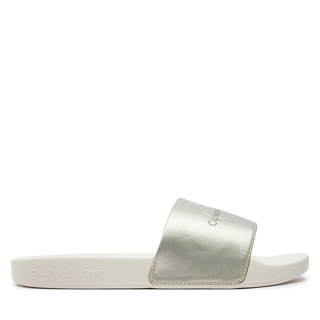 Klapki Calvin Klein Jeans Slide Ny Pearl - Niebieski