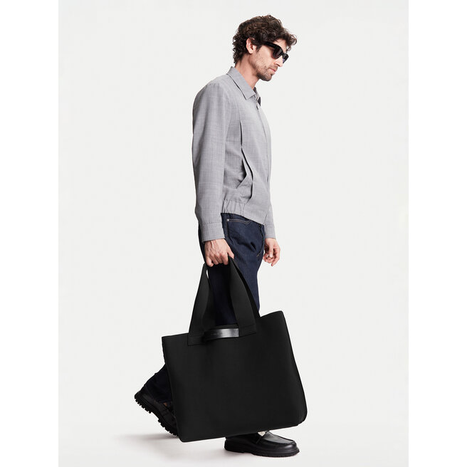 Torba Calvin Klein Ck Ease E/W Tote Knit K50K512892 Czarny -