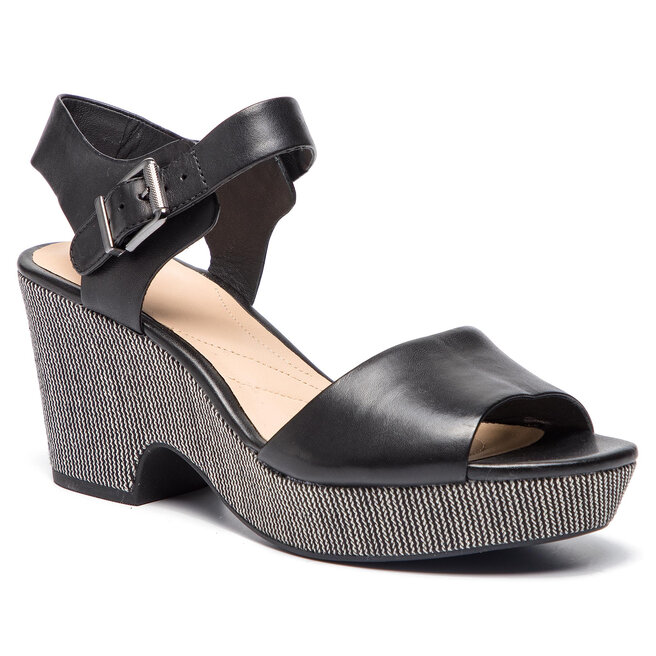 Sandali Clarks Maritsa Janna 261401134 Black Leather escarpe