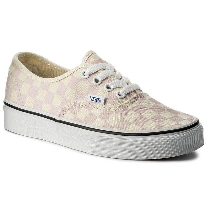 vans authentic checkerboard chalk pink