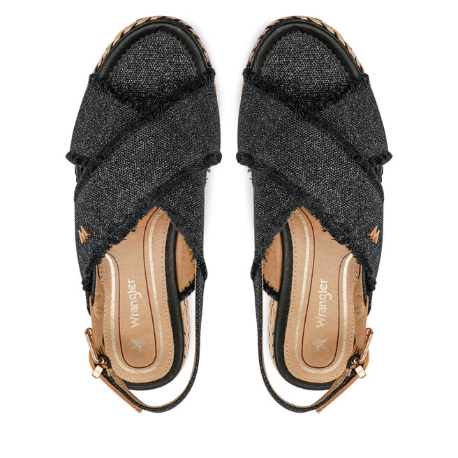 Wrangler Espadrilky Wrangler Kim Tex Cross WL21635A Black/Pewter 309