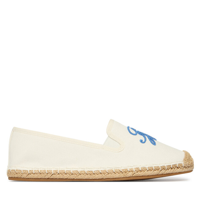 Espadryle Tommy Hilfiger Th Script Summer Espadrille FW0FW09240 Biały - kobiece