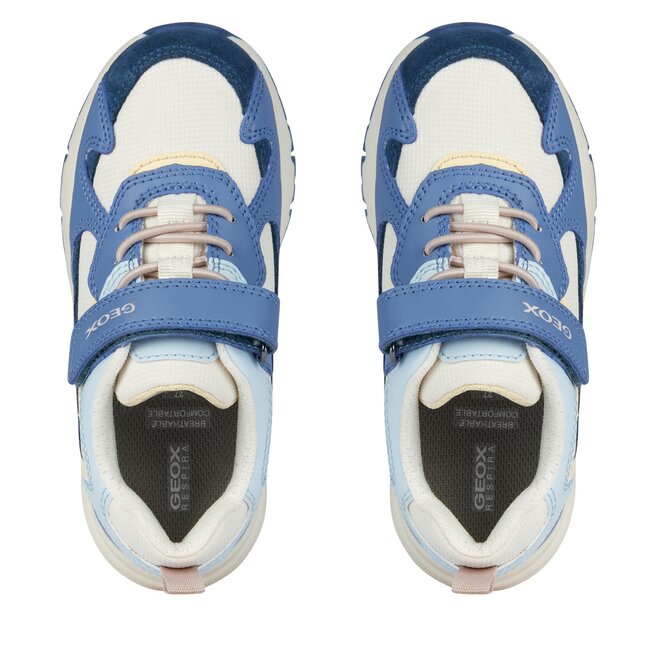 Geox Sneakers Geox J Rooner Girl J36HRA 01122 C4B2M S Avio/Lt Yellow