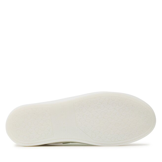 Calvin Klein Sneakers Calvin Klein Clean Cupsole Slip On-He HW0HW01416 Marshmallow/Spirit Green 01U