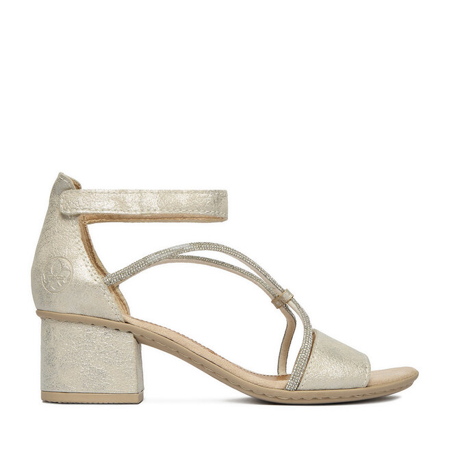 Sandały Rieker CEO-64654-40 Srebrny - kobiece