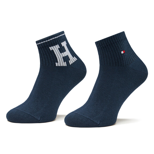 Set de 2 perechi de șosete lungi pentru bărbați Tommy Hilfiger 701224099 Navy 002 002 imagine noua