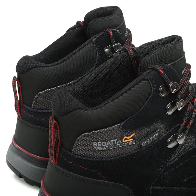 Regatta Trekkingschuhe Regatta Samaris Suede RMF575 Black/Dark Red