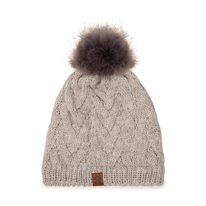 Czapka Buff Knitted & Fleece Hat - Beżowy