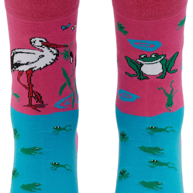 Funny Socks Hohe Unisex-Socken Funny Socks Stork SM1/40 Bunt