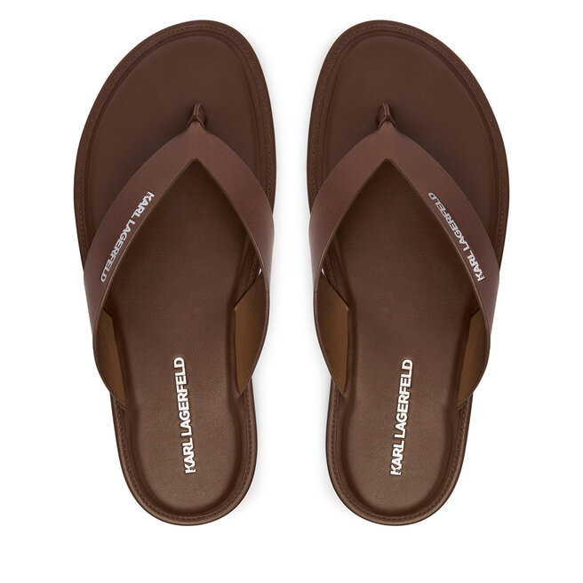 Japonki KARL LAGERFELD Kastor IV KL70206C Brązowy -