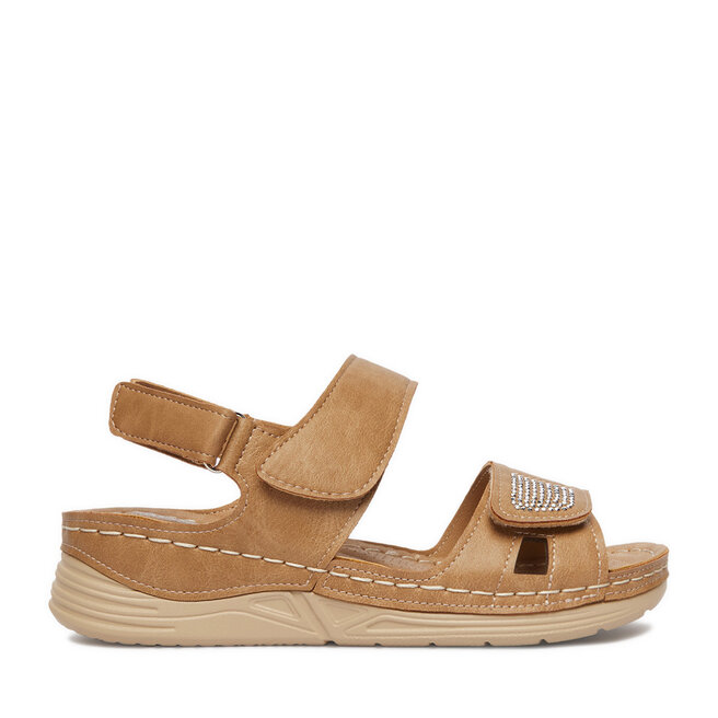 Sandały Go Soft CEO-WFA3741-1 Beżowy - kobiece