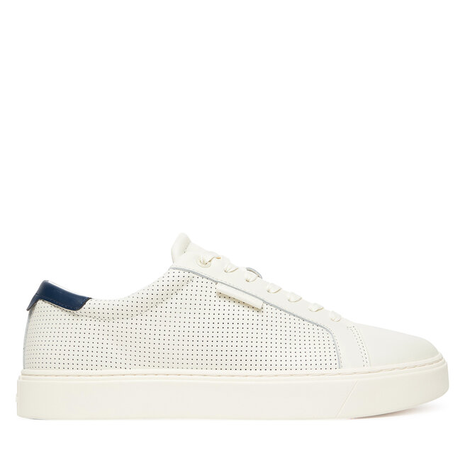 Sneakersy Calvin Klein Clean Cup Low Laceup Perf Lth - Biały