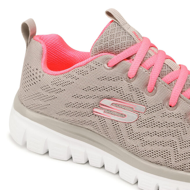 Buty Skechers Get Connected 12615 GYCL Gray Coral eobuwie .pl