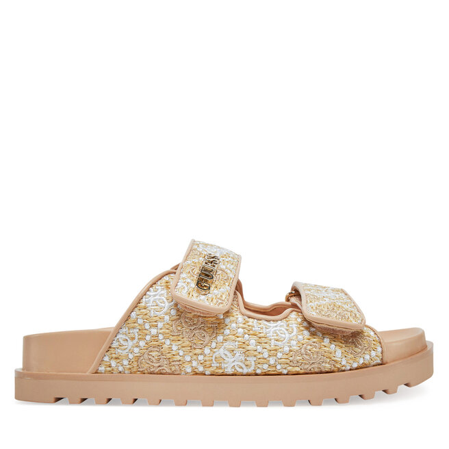 Klapki Guess FLJFZZ - Beżowy