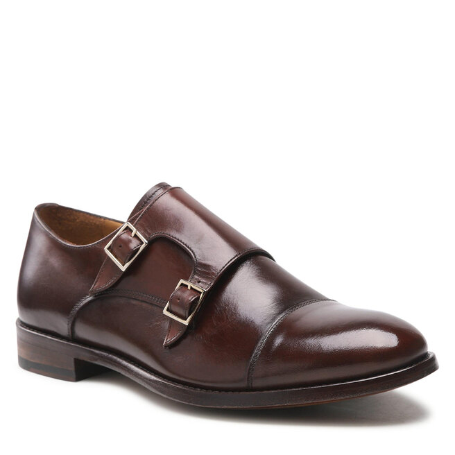 Pantofi Lord Premium Double Monks 5502 Brown 5502 imagine noua gjx.ro