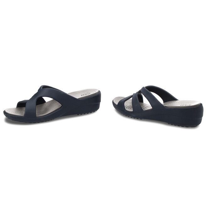 Crocs women's deals sanrah strappy wedge