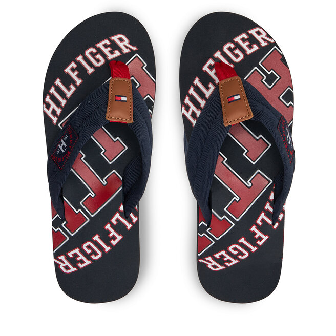 Japonki Tommy Hilfiger Essential Th Beach Sandal - Granatowy