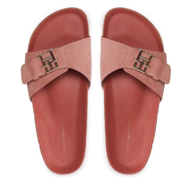 Tommy Hilfiger Șlapi Tommy Hilfiger Th Mule Sandal Slide FW0FW07071 Roasted Malt GSI