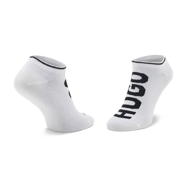 Hugo Sada 2 párů dámských nízkých ponožek Hugo 2p As Logo Cc W 50469274 Wite 100