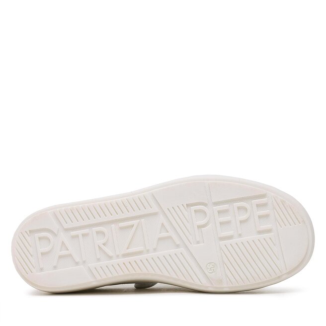 Patrizia Pepe Сникърси Patrizia Pepe PJ201.30 S Bianco/Argento