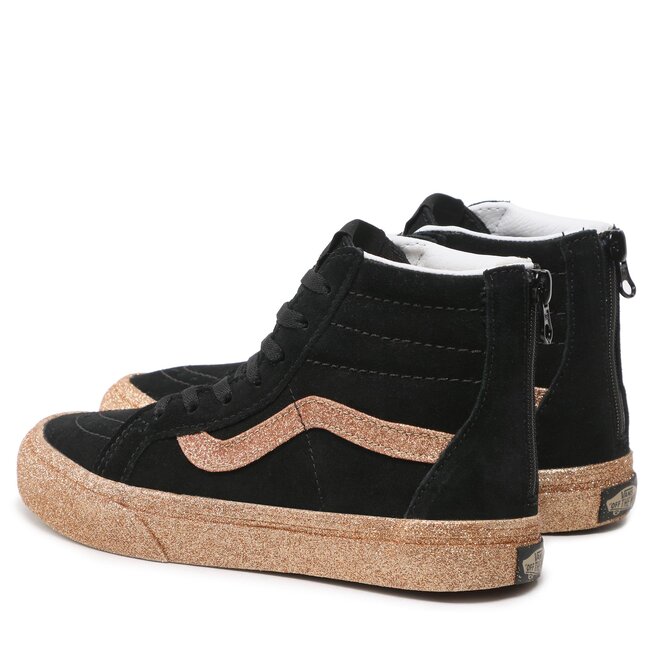 Vans Sneakers Vans Sk8-Hi Zip Party Glitter Black/Gold