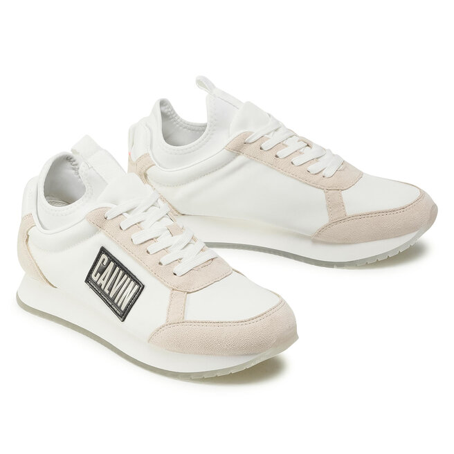 Superge Calvin Klein Jeans Jodey B4S0715 Bright White/Sand • Eobutev.si