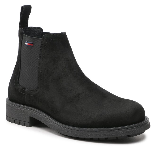 Μποτάκια με λάστιχο Tommy Jeans Classic Tommy Jeans Chelsea Boot EM0EM01056 Black BDS