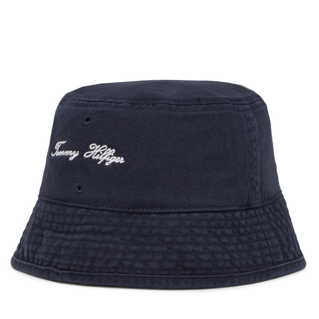 Kapelusz Tommy Hilfiger Seasonal Flag Bucket - Granatowy