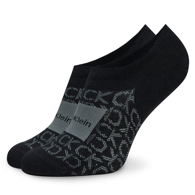Calvin Klein 2 pár férfi bokazokni Calvin Klein 701224114 Black 001