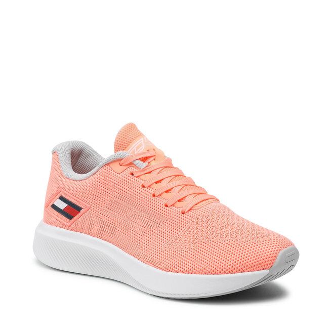 Sneakers Tommy Hilfiger Ts Sport 3 Woman FC0FC00026 Neon Coral SN0 Coral imagine noua