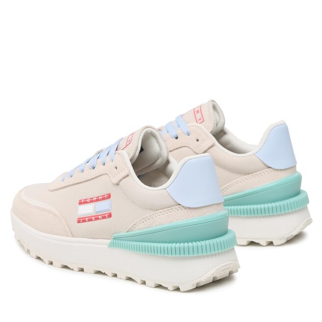 Tommy Jeans Sneakersy Tommy Jeans Tech. Runner EN0EN02028 Stony Beige ACE