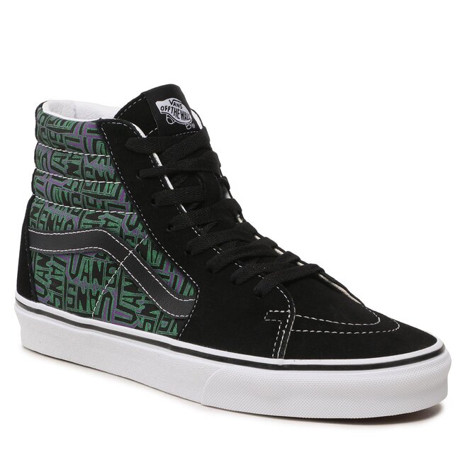 Vans purple and top black
